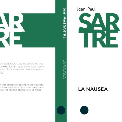 Il lettering del titolo e dell'autore si intreccia con il color verde