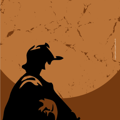 Vettoriali colorati su fondo e lettering