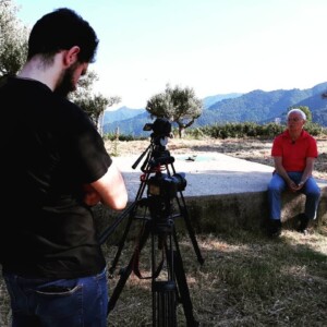 Intervista durante le riprese del docufilm "Marina - Storia di un comunista" - 2019