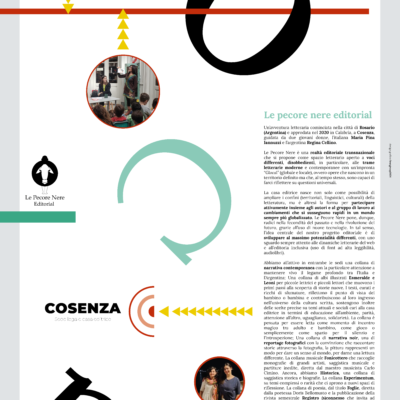 Impianto grafico geometrico, fotografico e lettering
