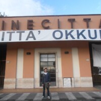 Giovanni Dardano nel suo primo giorno a Cinecittà