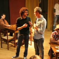 Giovanni Dardano insieme allo stuntman Claudio Pacifico